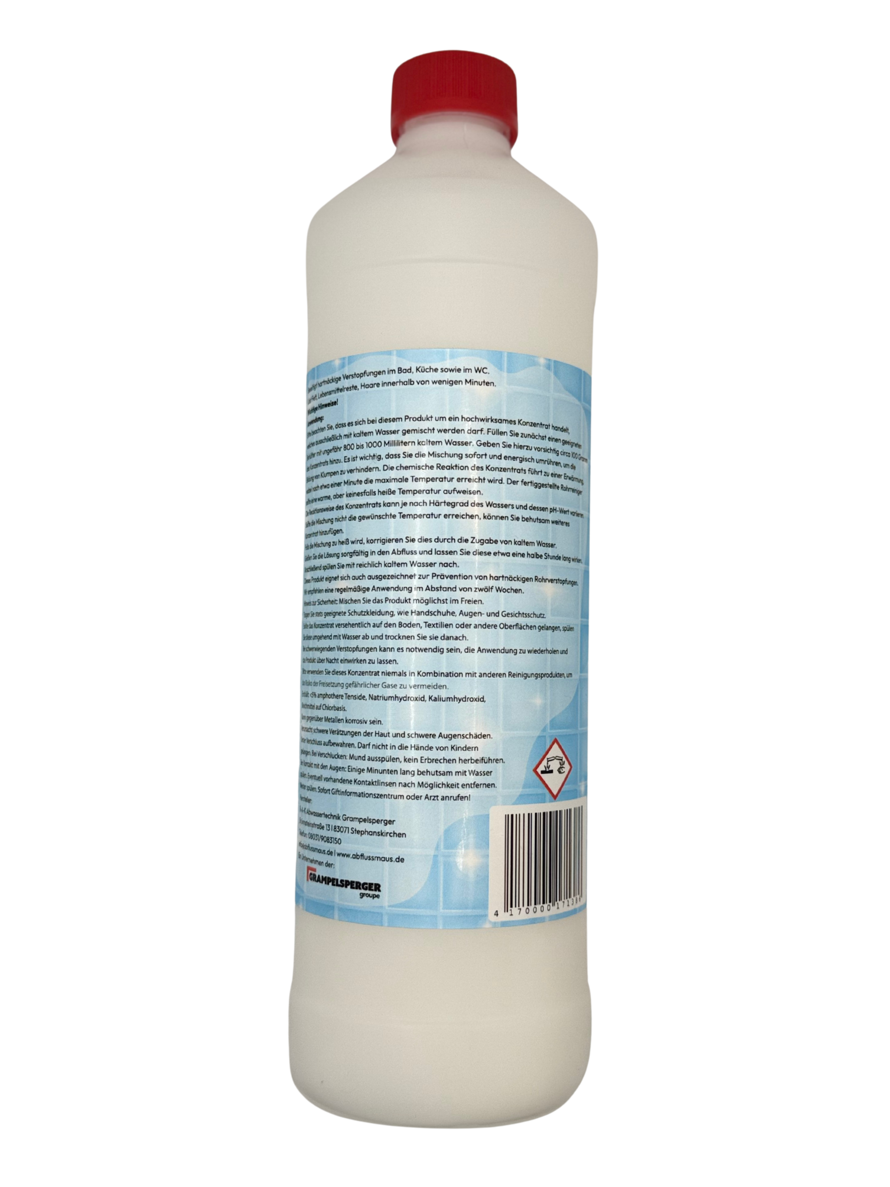 Abflussmaus kraftvolles Rohrreiniger Konzentrat